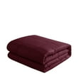 thumbnail image 2 of Well Being 12lbSoft Weighted Blanket, Full, Burgundy, 2 of 6