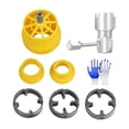 thumbnail image 1 of Kit de enhebrador de tuberías de PVC, equipo de roscado, herramientas de plomería, de hilo interno para taladro eléctrico, uso doméstico en, 1 of 8