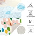 thumbnail image 3 of Yayeee Bath Rug for Bathroom Floor Non Slip Rectangle Fluffy Soft Absorbent Mat, 16"x24", Retro Orange Floral, 3 of 7