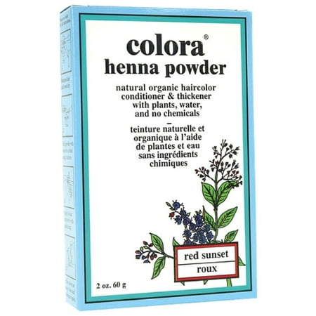 Colora Henna Powder Hair Color, Red Sunset 2 oz (Best Henna For Grey Hair)