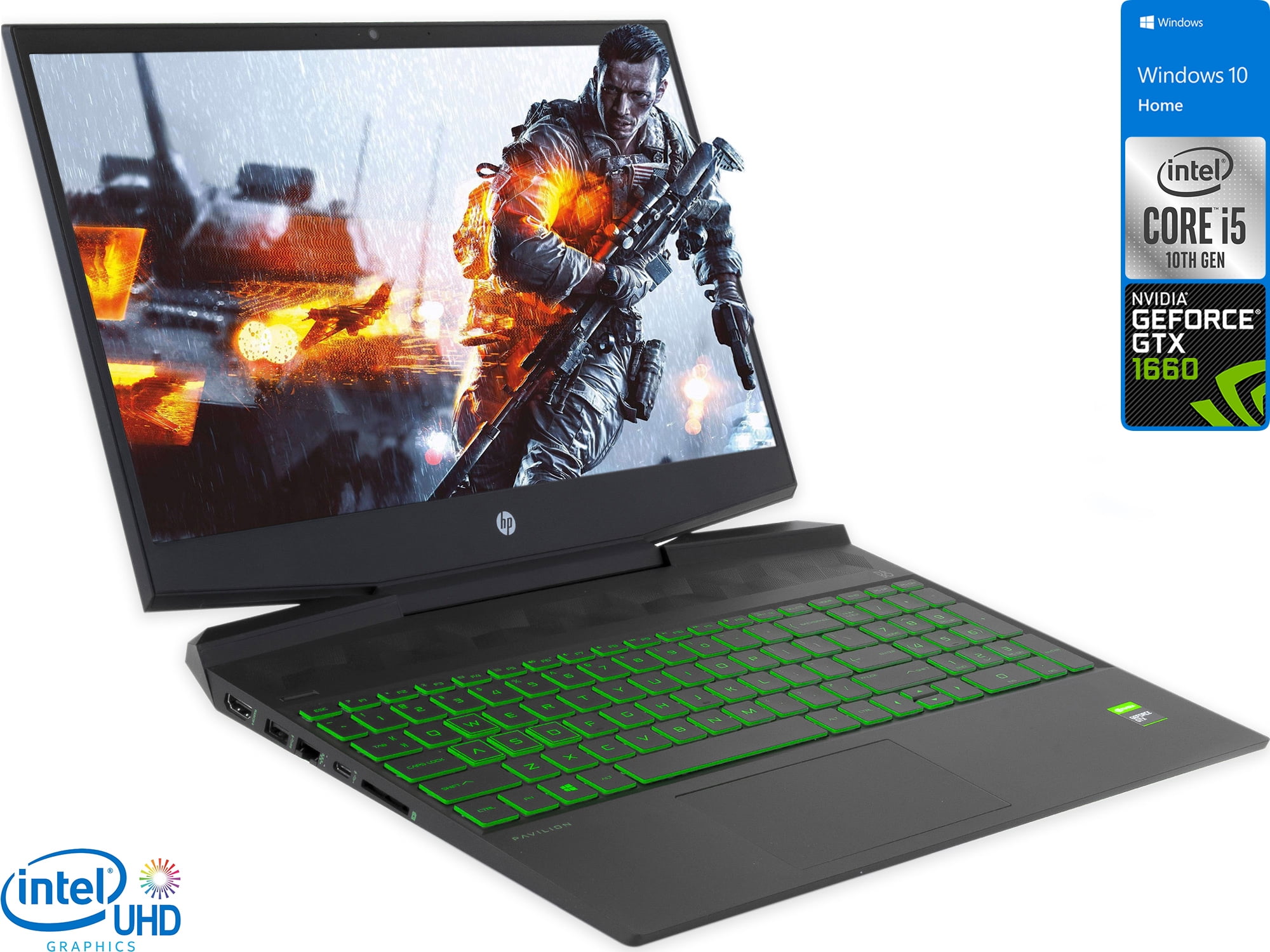 HP Pavilion 15 Gaming Notebook, 15.6" IPS FHD Display, Intel Core i5