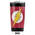 thumbnail image 2 of The Flash Rough Logo Stainless Steel Tumbler 20 oz Coffee Travel Mug/Cup, Vacuum Insulated & Double Wall with Leakproof Sliding Lid | Great for Hot Drinks and Cold Beverages, 2 of 7