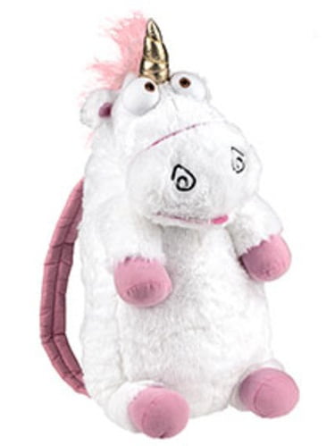 Despicable Me 2 Cute Fluffy Unicorn BACKPACK Stuffed Soft Plush Toys Child Bags 