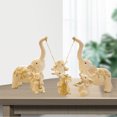 thumbnail image 4 of Conjunto de estatuas de Decoración Colección de artesanía decorativa 6 piezas Sunnimix Figurilla de elefante, 4 of 6