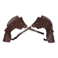 thumbnail image 4 of shoulder pauldron,PU Leather Unisex Medieval Shoulder Pauldron,Cosplay Shoulder Cover Cape Adjustable Buckles,Steampunk Body Chest Harness Knight , Pirate Chest Harness Costume Hugo hombrera de hombro, 4 of 10