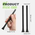 thumbnail image 2 of Uxcell 18 x 150 mm Spudger Pry Tool, 60Pcs Antistatic Carbon Fiber Safe Dual Ends Opening Pry Repair Tools Kit for Smart Mobile Phone Tablet Laptop, Black, 2 of 7