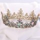 thumbnail image 4 of Corona de princesa MACHAO tiara Barroca de Pedrería para mujer, 4 of 5