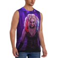 thumbnail image 2 of Harley Quinn Character Men's Tank Top Lightweight Summer Sleeveless Tee Shirt Muscle Tank Tops Workout T-Shirts Casual Athletic Undershirts, 2 of 7