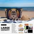 thumbnail image 5 of Xecao Pug dog Yoga for versatile beach bag for women includes zipper pockets and waterproof material, ideal for vacations and adventures., 5 of 7