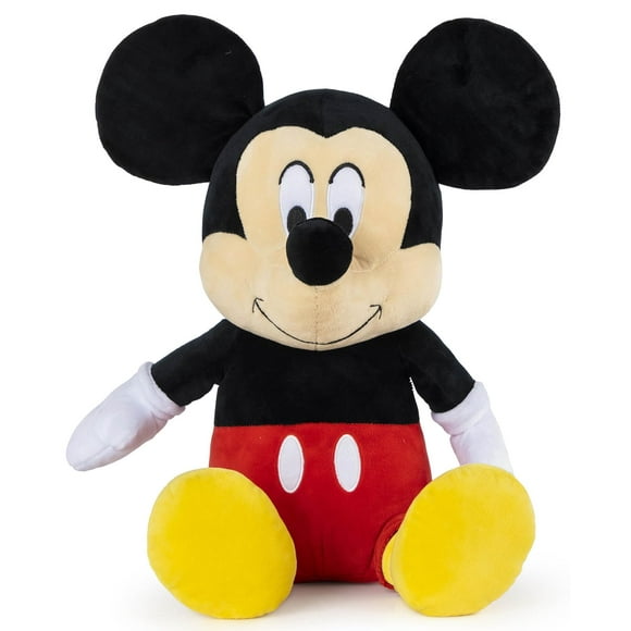 Disney Mickey Mouse Coussin en Peluche - Personnage Super Doux - Polyester Microfibre 17 Pouces
