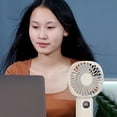thumbnail image 4 of Small Fan - Mini, Portable, Rechargeable. 4 - Level Adjustable, 2000mAh Battery. Digital Display, Night Light, Power Bank Function. ABS Material, Multiple Use Ways, 4 of 6