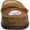 thumbnail image 2 of FOCO Pittsburgh Steelers NFL Mens Team Logo Moccasin Slippers - L, 2 of 9