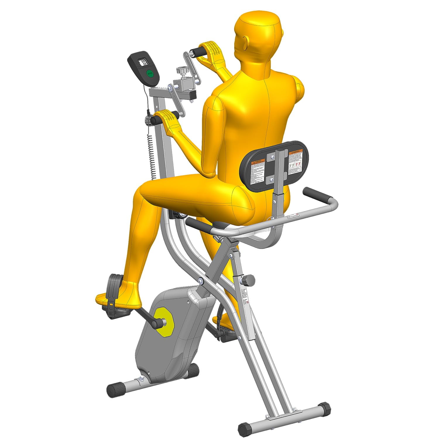 Bicicleta estática plegable X-Bike, entrenador de manos y brazos