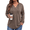 Coffee, variant on Womens Plus Size Hoodies Trendy Drawstring Sweatshirts for Women Casual V Neck Tops Fall Lightweight Pullover