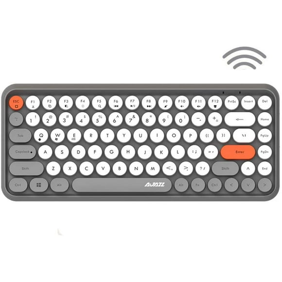 Wireless Bluetooth Keyboard Mini Portable 84-Key Typewriter Keyboard Compatible with Android, Ipad,Windows, PC,