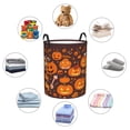 thumbnail image 6 of XMXT Collapsible Laundry Basket, Halloween Spooky Pumpkin Polyester Waterproof Laundry Hampers Dirty Clothes Hamper, 40L, 6 of 8