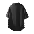 thumbnail image 6 of Pvkarhg Men's 1/4 Zip Workout T-Shirt Trendy Color Block Short Sleeve Shirts Crew Neck Quick Dry Sports Tees Breathable Outdoor Gym Tops Black 4XL, 6 of 8