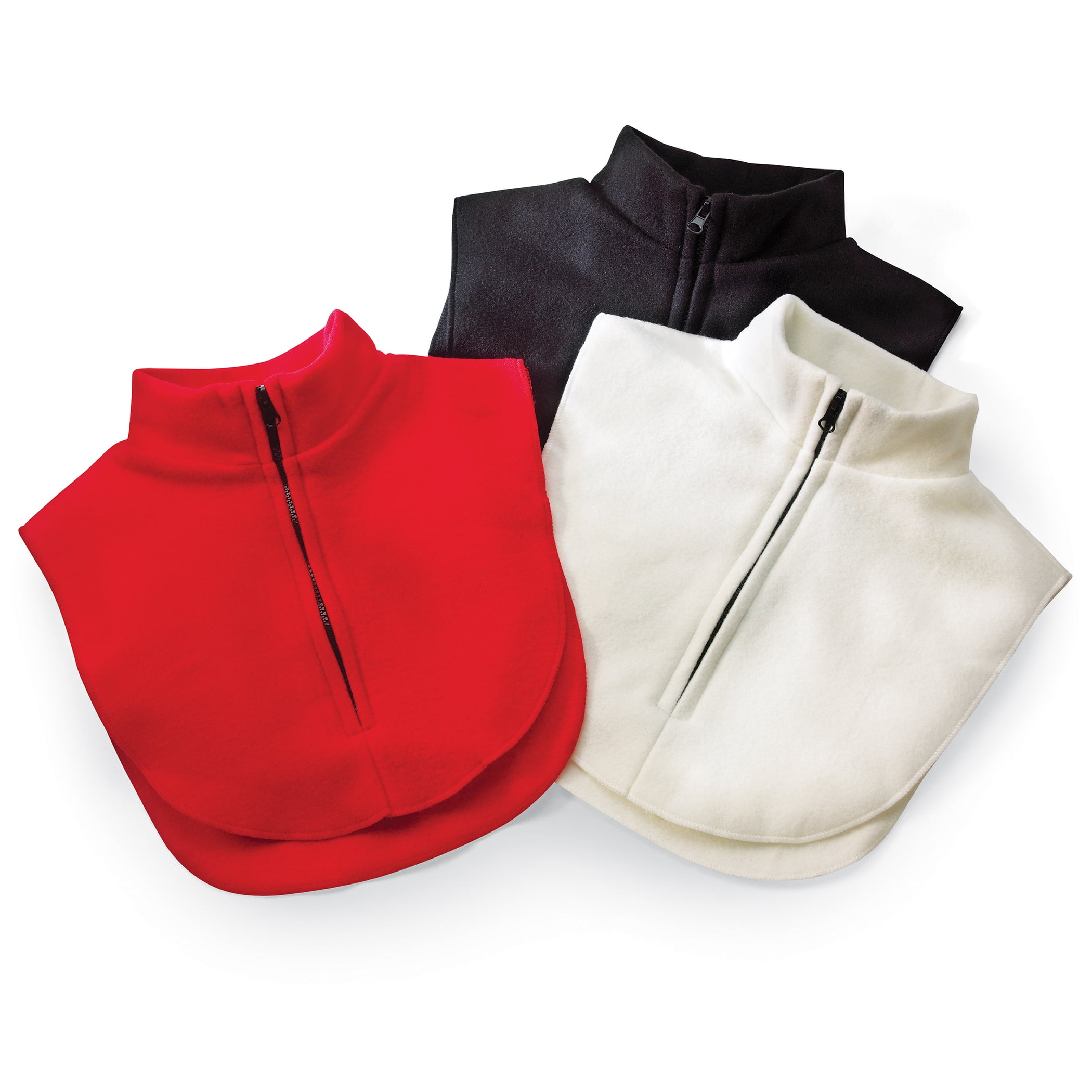 3-Pack Zippered Cozy Fleece Mock 
