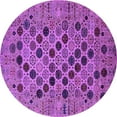 thumbnail image 1 of Ahgly Company Indoor Round Oriental Purple Industrial Area Rugs, 6' Round, 1 of 4