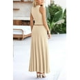 thumbnail image 3 of PRETTYGARDEN Women's 2 Piece Maxi Skirt Sets Casual Summer Knit Cropped Tank Top High Waisted Long Skirts Outfit, 3 of 10
