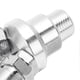 thumbnail image 3 of 2 Way Connector G1/2 Thread Quick Coupler Carbon Steel Chrome Plated Air Splitter Rotatable Pneumatic Fitting, 3 of 4