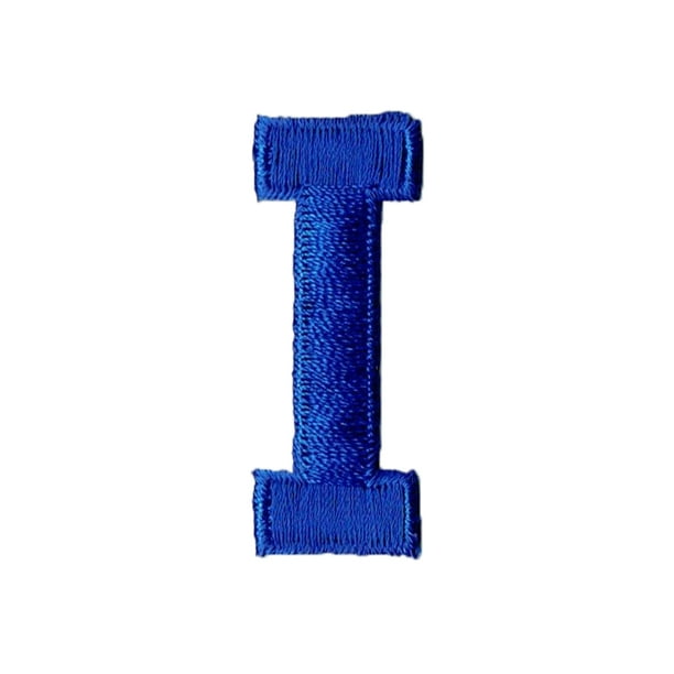 Alphabet Letter I Color Royal Blue 2" Block Style Iron On