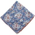 thumbnail image 1 of Isaia Pochette Bleue / Rouge Cachemire 33x33 Pochette Carrée - Taille Unique, 1 of 1
