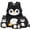 Cartoon Penguin, variant on Yspwyqan Grey and White Cat Kids Backpack Set 4Pcs with Lunch Box Pencil Case Water Bottle Bag, 17 Inch Lightweight Bookbag Fits 13 Inch Laptop for Elementary Middle School Travel