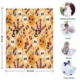 thumbnail image 4 of Halloween Pumpkins Skulls and Candies Blanket,Comfortable Soft Flannel Throw Blanket,All Season,Warm Lightweight Blankets for Sofa Bed Couch Living Room Chair,30"x40", 4 of 4