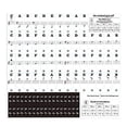 thumbnail image 1 of 88 Keys 61 Keys 54 Keys Transparent Piano Keyboard Stickers Electronic Keyboards Stickers Tabs Musical Notes Key Stickers, 1 of 8