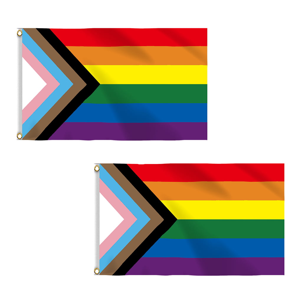 LGBTQ Progress Pride All Inclusive 3x5 ft Polyester Flag 