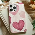 thumbnail image 2 of Cases Cover, Pink Heart Woodgrain Tough Phone Case – Cute Dual Layer Protective Cover for iPhone 16 Pro Max, 16 Plus, 15, 14, 13, 12, 11, X, Samsung Galaxy S25, S24, S23, S22, S21, 2 of 5