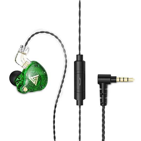 Wisewang AK6 1 Pair Wired Earphone 3 .5mm In -ear Type Headset Phone Headphone HiFi Sound Earphone for MP3 MP4 Tablet Green