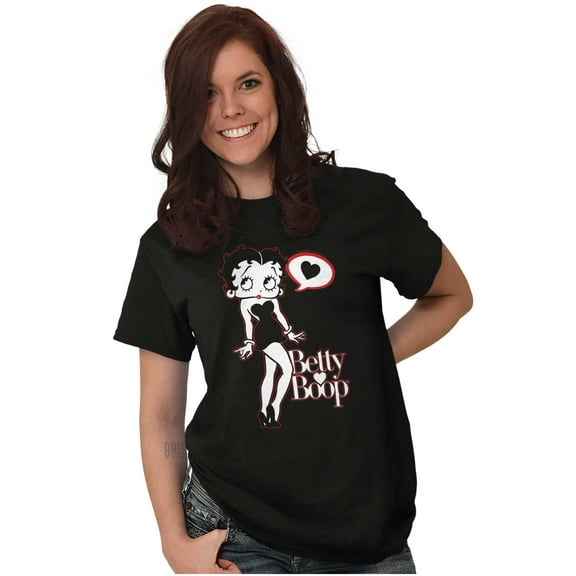 Betty Boop Cartoon Love Thoughts Women Plus Size Graphic Tee Tees Brisco Brands 2X