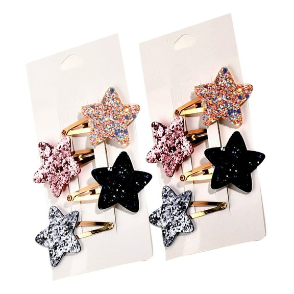 JZROCKER Adorkable Star Hair Clip Lovely Star Hair Clip Glittering Hairpins Barrettes Girls HairPins 2000s Trend