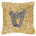 thumbnail image 1 of Carolines Treasures CJ2004-WPW1414 Letter W Musical Instrument Alphabet Canvas Fabric Decorative Pillow, 1 of 4