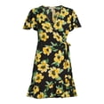 thumbnail image 5 of Nine.Eight Women Flutter Sleeve Short Wrap Dress, 5 of 5