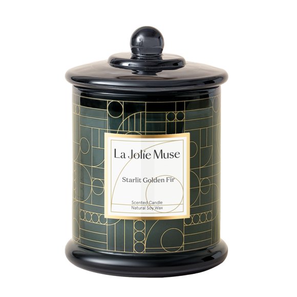 Vela navideña LA JOLIE MUSE, madera de cedro y ciprés, 285 g