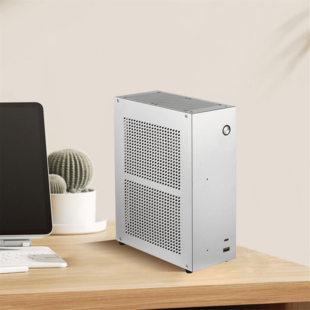 Desktop Chassis ITX Computer Case Mini NAS Computer Case Black