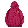 thumbnail image 5 of WEAIXIMIUNG Robe Sweat à Manches Courtes pour Femmes Col Rond Décontracté avec Poche Imprimé Lettres Anglaises, 5 of 5