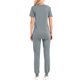 thumbnail image 2 of Traje de Pantalones para Mujeres Profesional Casual Cuello en V Manga Corta con Pantalones Largos, Ropa de Trabajo de Poliéster Ligera de Cuatro Estaciones para Uso Diario Y Casero, 2 of 3