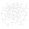 thumbnail image 1 of 100 piezas / pieza para viales pequeños Mini embudo muestra botella de vidrio aceite esencial Claro jinwen Embudo para botellas de aceite esencial, 1 of 5