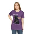 thumbnail image 5 of PUGS Make me happy You. Not so much-Funny Dog Unisex Short Sleeve Tee, 5 of 6