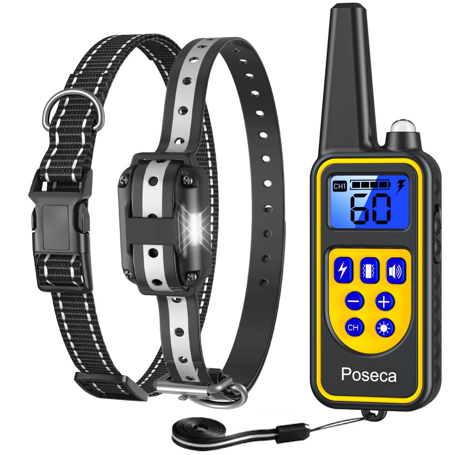 Waterproof Electric 2600FT Dog Trainer Shock Hunt Training Collar for 1/2/3 Dog 