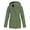 01 Army Green, variant on zfwon Fleece Lined Jackets for Women Plus Size Lightweight Waterproof Raincoat Windbreaker Warm Overcoat Solid Hooded Casual Drawstring Zip Up Rain Jackets with Pocket