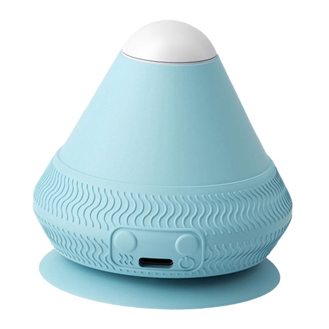Masajeador de espalda eléctrico con bola de masaje vibratoria y calefacción para glúteos, espalda y cintura. azul