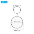 thumbnail image 2 of Acrylic Photo Frame Keychain 1.3" Dia Blank Picture Insert Keyring with Split Ring, Clear, 25 Pack, 2 of 5