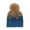 Blue, variant on QLEICOM Beanie for Women,Womens Winter Hat,Snowflake Print Knit Beanie with Faux Mink Yarn and Festive Women's Christmas Holiday Hat with Seasonal Motifs Khaki