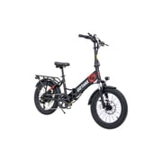 GOTRAX F2V2 Folding 20 Electric Bike for Adults, 7-Speed, 20 mph&50 Mile, 300 lb Max Load, Black