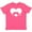Vintage Hot Pink, variant on Inktastic Mustache Heart Youth T-Shirt